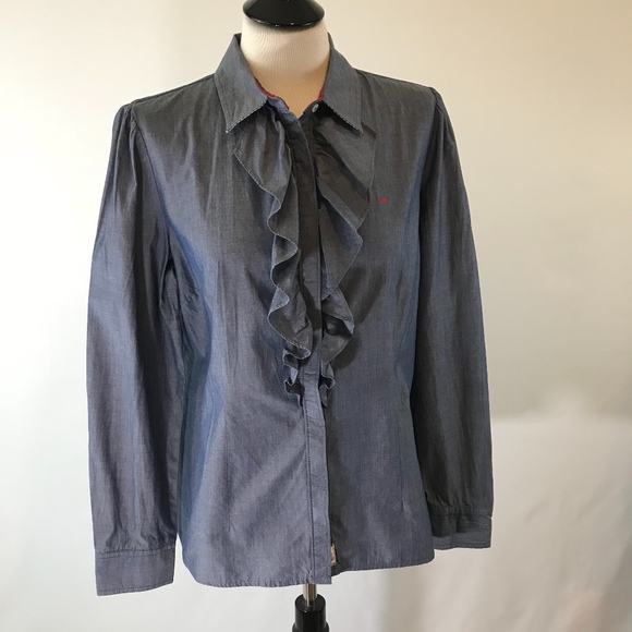 Tommy Hilfiger Tops - Tommy Hilfiger Ruffle Long Sleeve Shirt